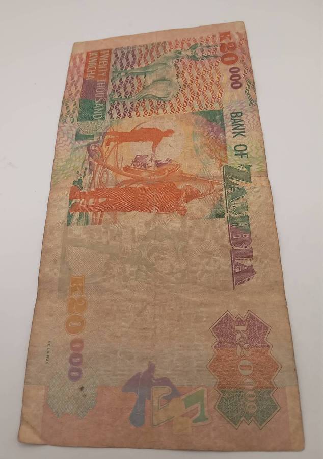 2009 ZAMBIA 20000 KWACHA NOTE