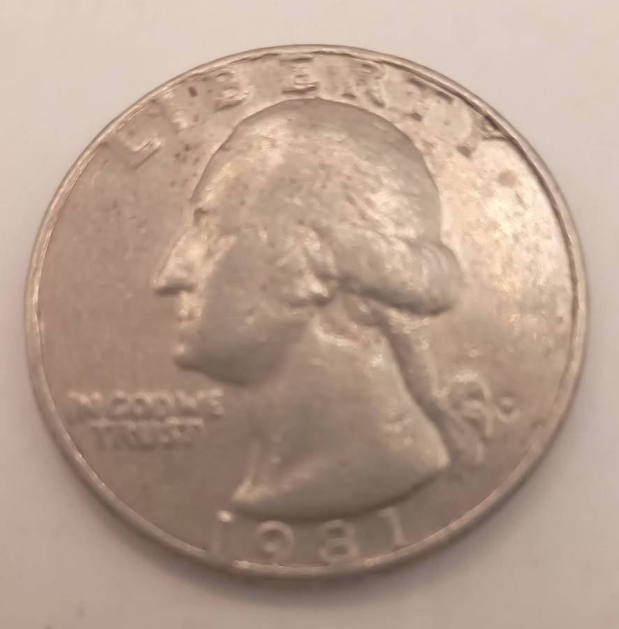 6 USA QUARTER DOLLARS: 1 X 1965, 1 X 1969, 1 X 1974, 1 X 1981, 1 X 1983 + 1 X 1996- 1 BID TAKE ALL