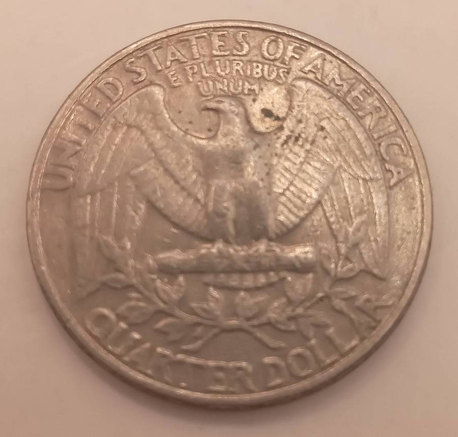 6 USA QUARTER DOLLARS: 1 X 1965, 1 X 1969, 1 X 1974, 1 X 1981, 1 X 1983 + 1 X 1996- 1 BID TAKE ALL