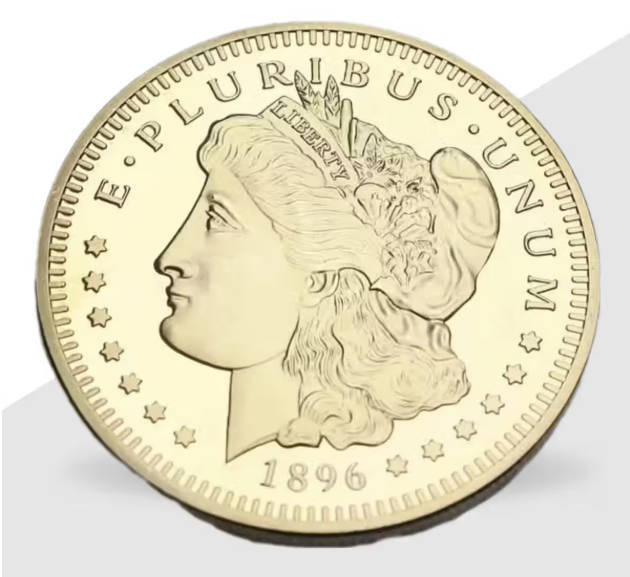 1896 USA Eagle 24k Gold Clad 1oz Commemorative Coin