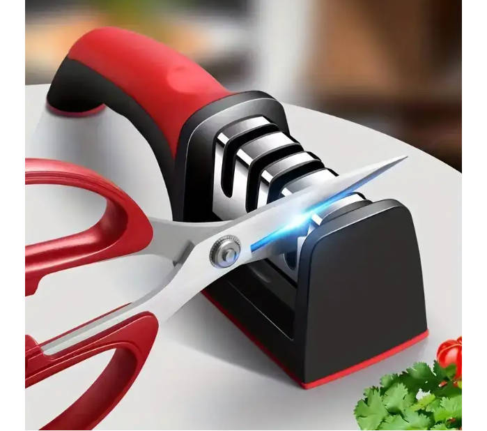 Knife Sharpener 4 Stages Professional Kitchen Knife Sharpening Stone Tungsten Diamond Ceramic