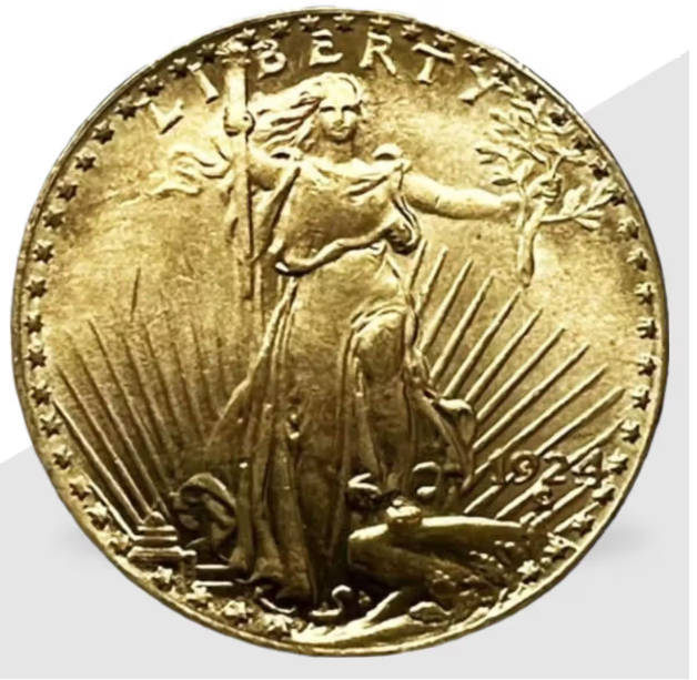 1924 USA 20 DOLLARS LIBERTY EAGLE COMMEMORATIVE COIN