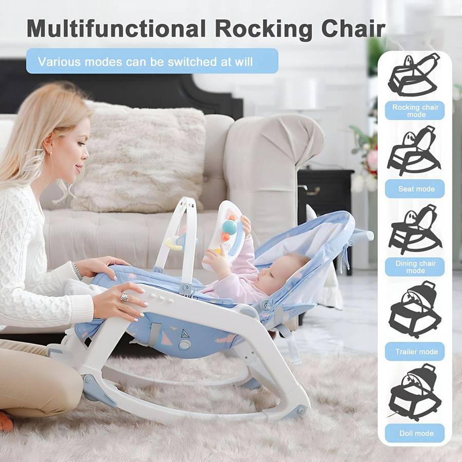 5-in-1 Multi-Functional Baby Dining Chair - High Chair, Booster, Desk & Play Seat Combo - Versatile