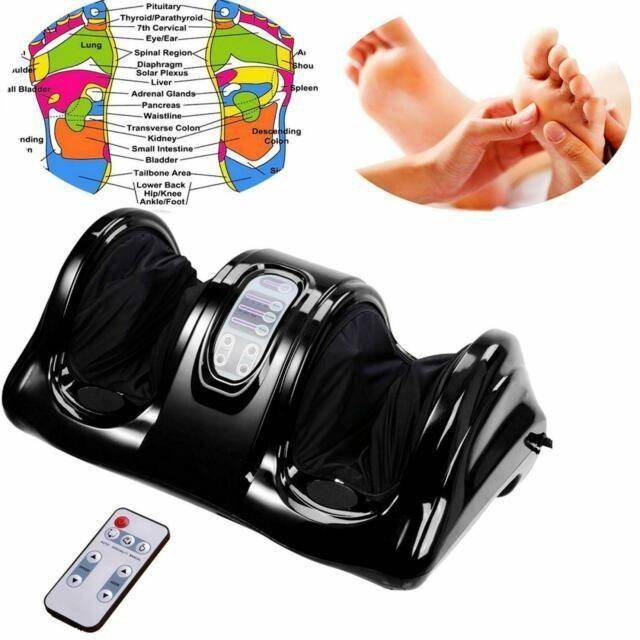 Electric Heating Foot Massager - Black