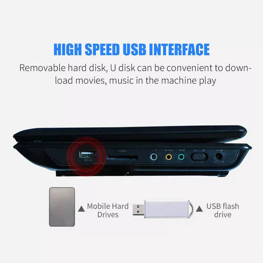 LMD-750 Portable HD DVD Player With LCD Screen With TV Tuner/Card Reader/USB/Game 7.8