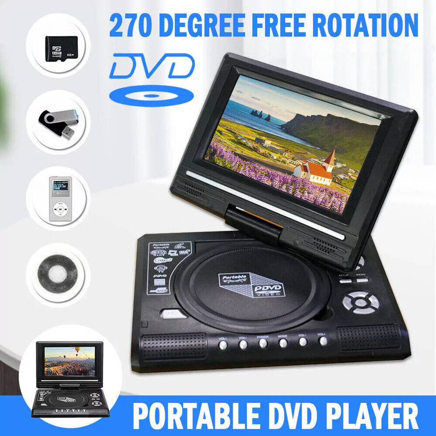 LMD-750 Portable HD DVD Player With LCD Screen With TV Tuner/Card Reader/USB/Game 7.8