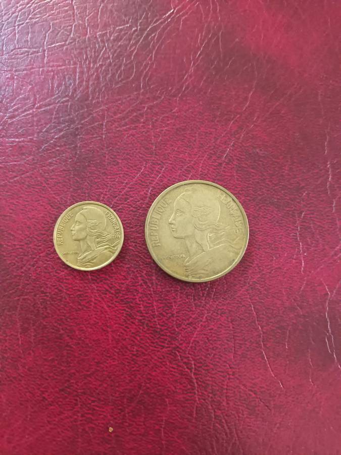 Rare coins 50 and 5 Centimes 1963 & 1969 - Republic of France coins