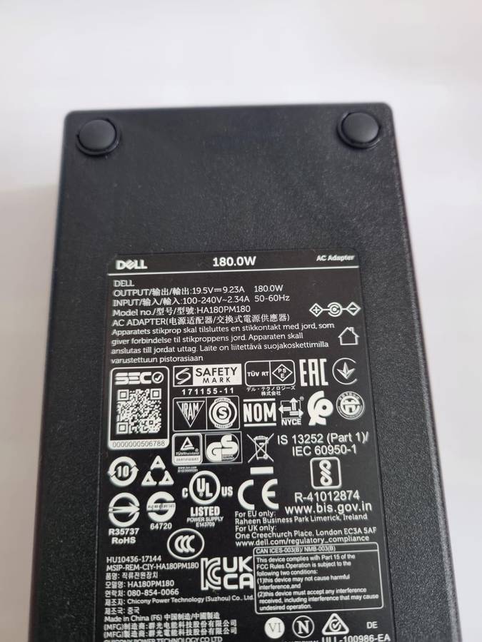 Dell 180W Big Pin Charger (Original)