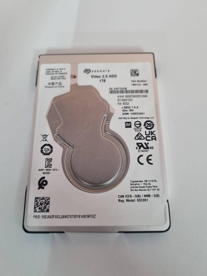 Seagate Video 1TB 2.5" Internal Hard Drive