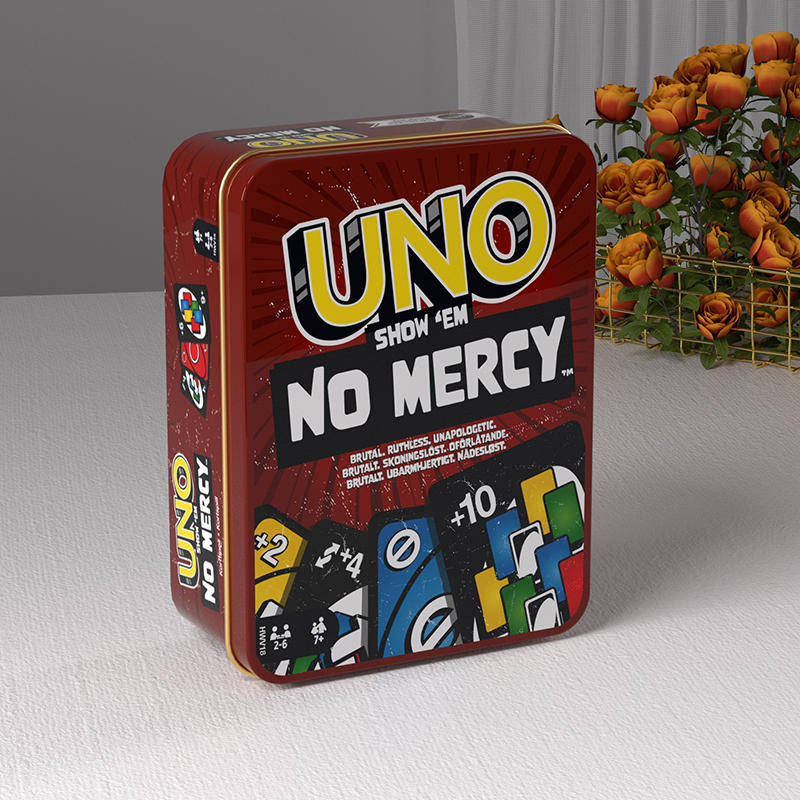 Collectible Tin Box Uno No Mercy - Brown