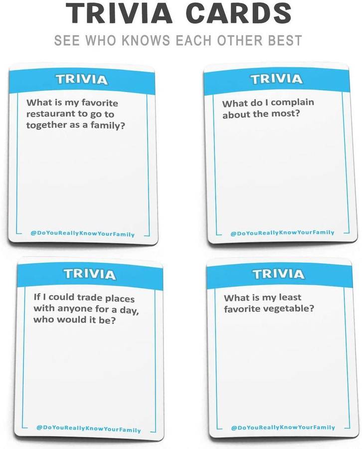 Do You Really Know Your Family Card Game