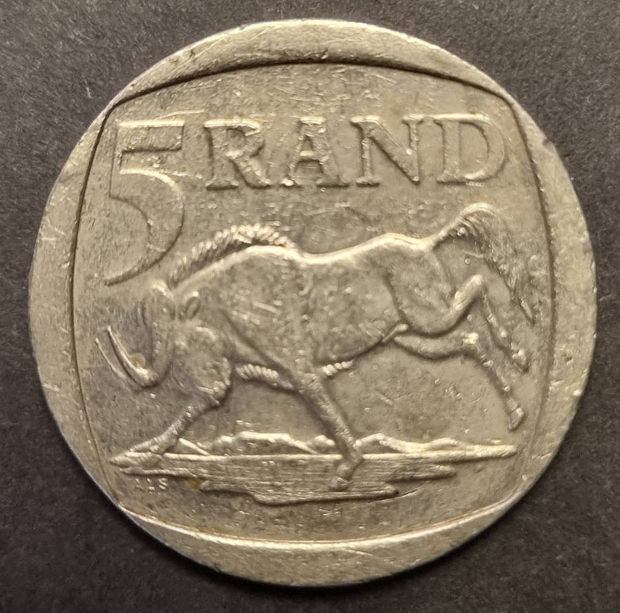 2000 South Africa Nelson Mandela 5 Rand Coin  The Original Mandela R5 (First Issue)