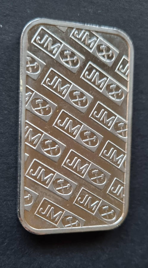 1 Ounce 999 Fine silver Bar - Johnson Matthey