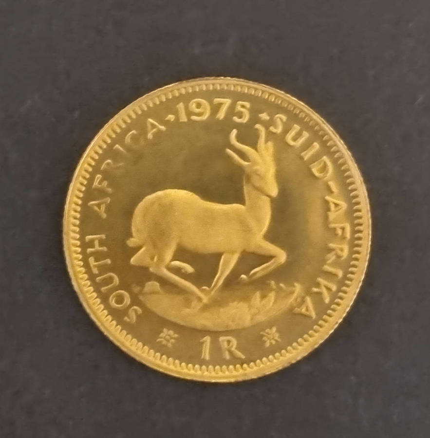 1975 South Africa Proof Set  Original SA Mint Case  Includes Gold & Silver Proof Coins
