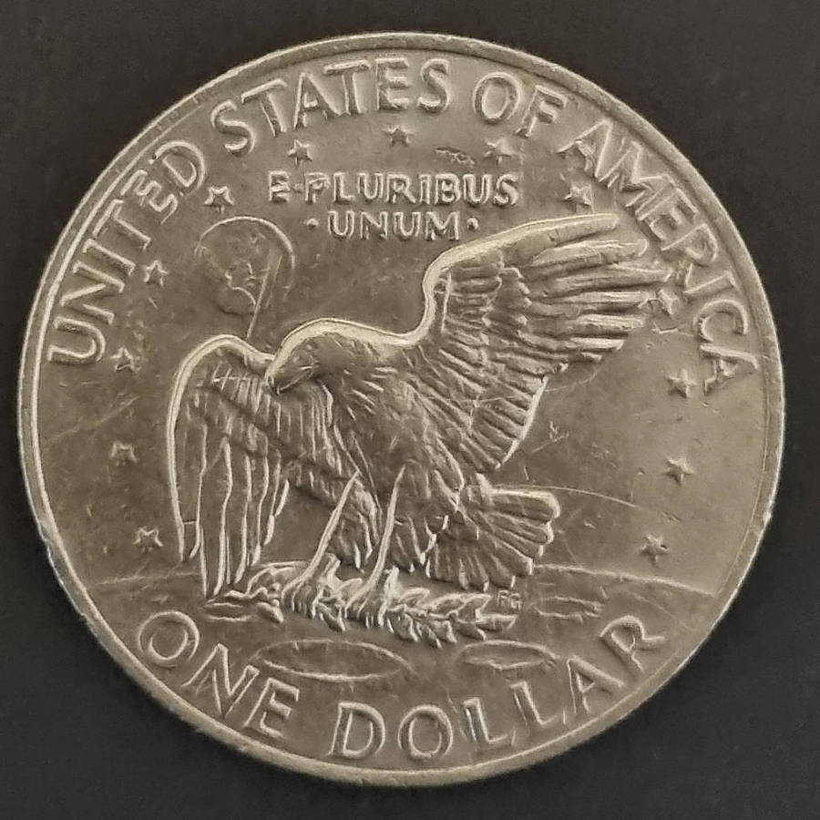 1972 Eisenhower Dollar  United States $1 Coin  Historic Collectible