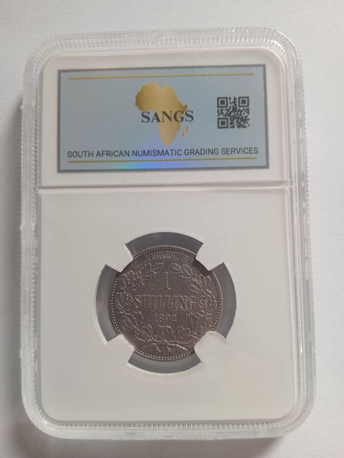 1 Shilling 1892 XF details polished