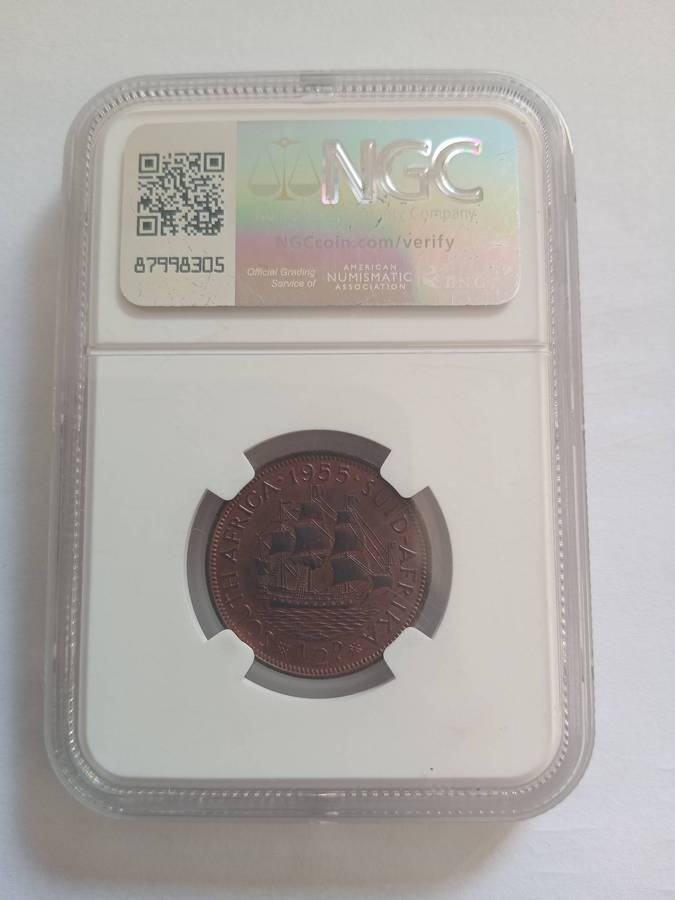 1955 Proof 1/2 Penny NGC