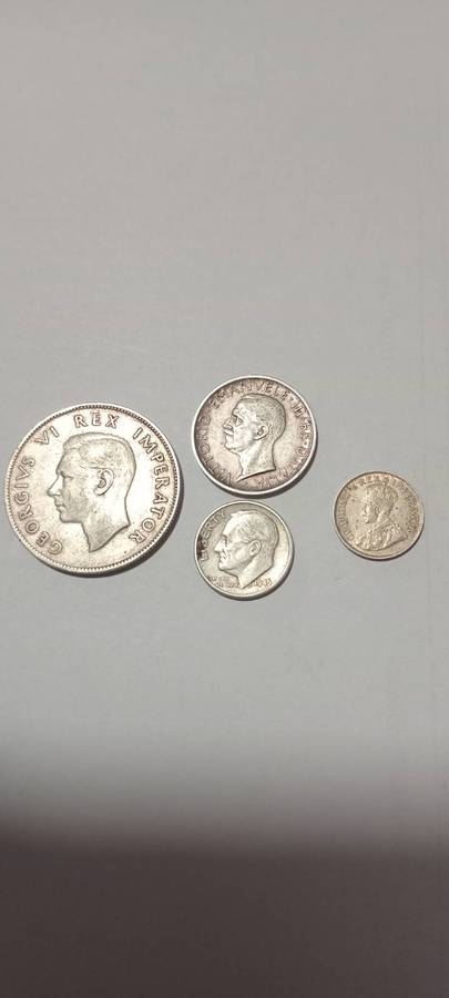 Mixed silver coins