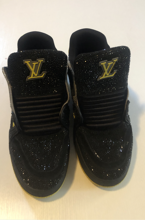 Crystal Studded Louis Vuitton Trainers