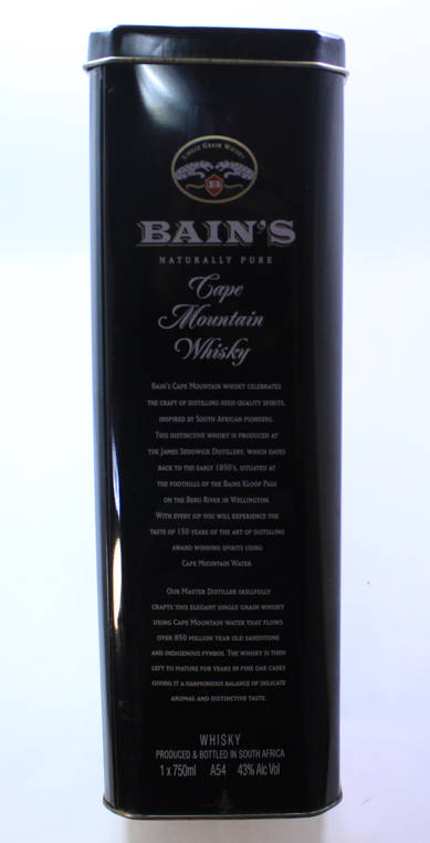 Bains Cape Mountain Whisky Presentation Tin