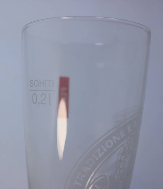 Peroni Nastro Azurro Birra Azzurro 200ml Beer Glass