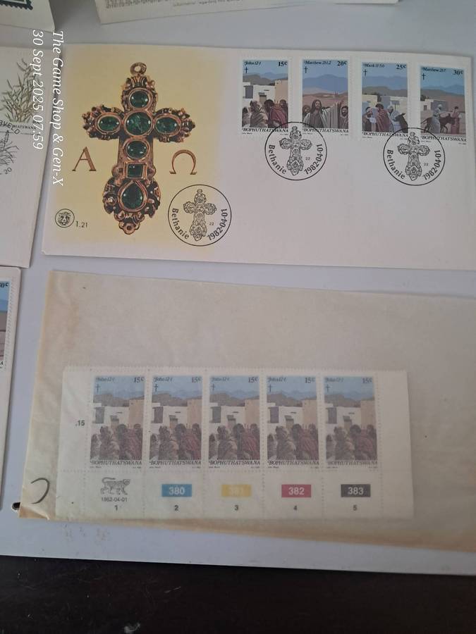 Memorial Bophuthatswana stamps & postcards