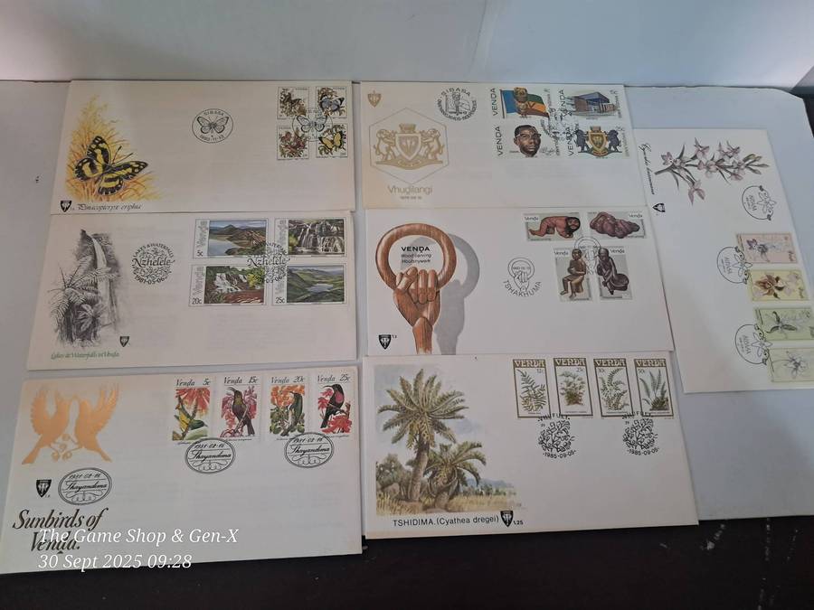 Job lot Memorial Cards & stamps of Venda