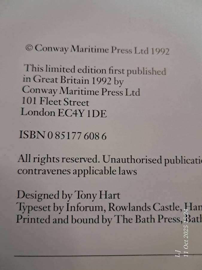 Nice selection of books about old ships and war ships from the 1990's