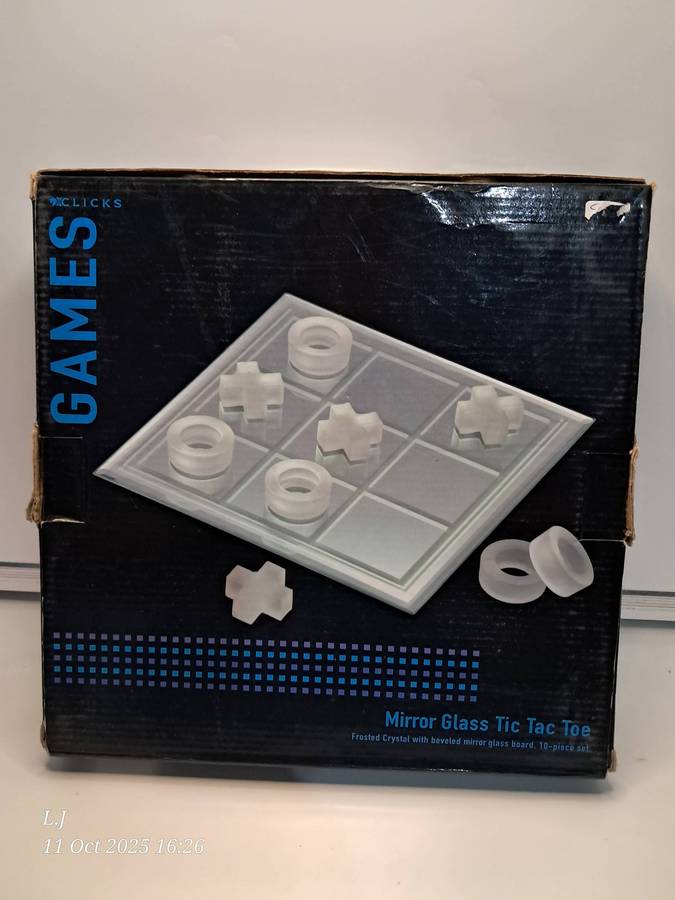 Glass Tic-Tac-Toe Game