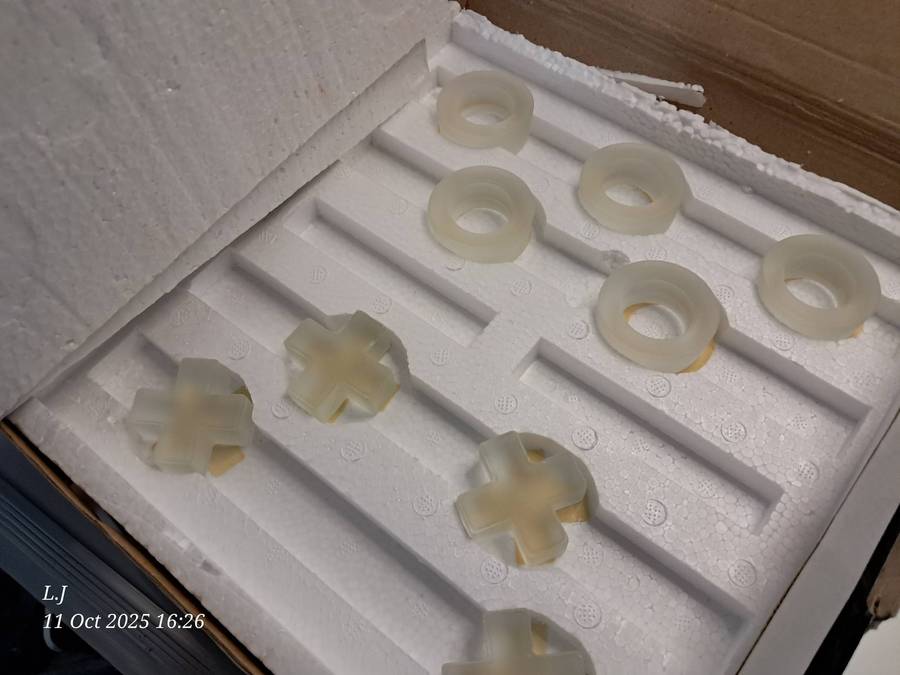 Glass Tic-Tac-Toe Game