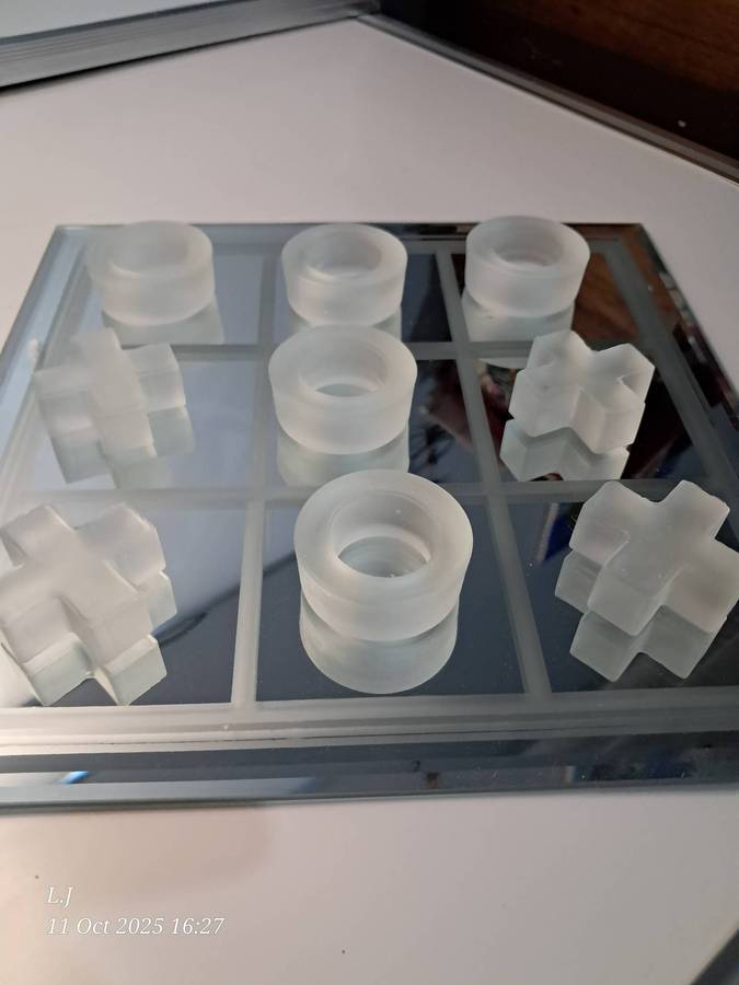 Glass Tic-Tac-Toe Game