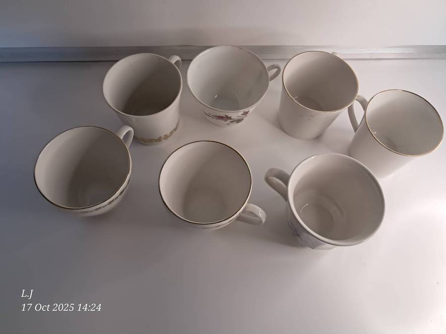 Vintage Tea Cups - 7 in total