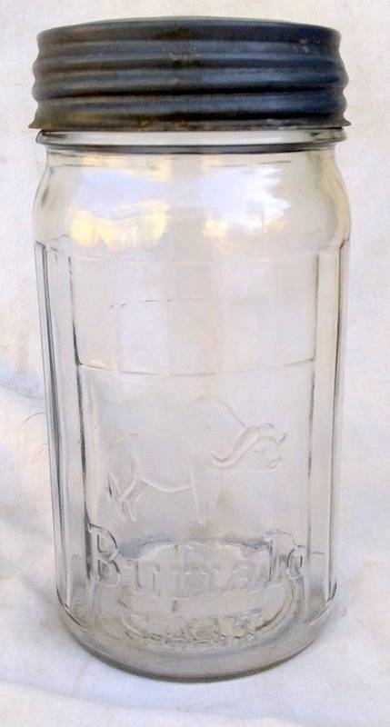 Antique Buffalo Salt Jar