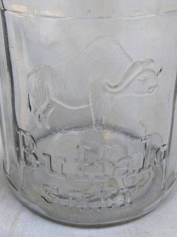 Antique Buffalo Salt Jar