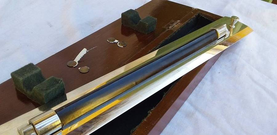 WW2 "National Industries The Mall Lakore 1943 Mk2" Nickel Plated Parallel Rule