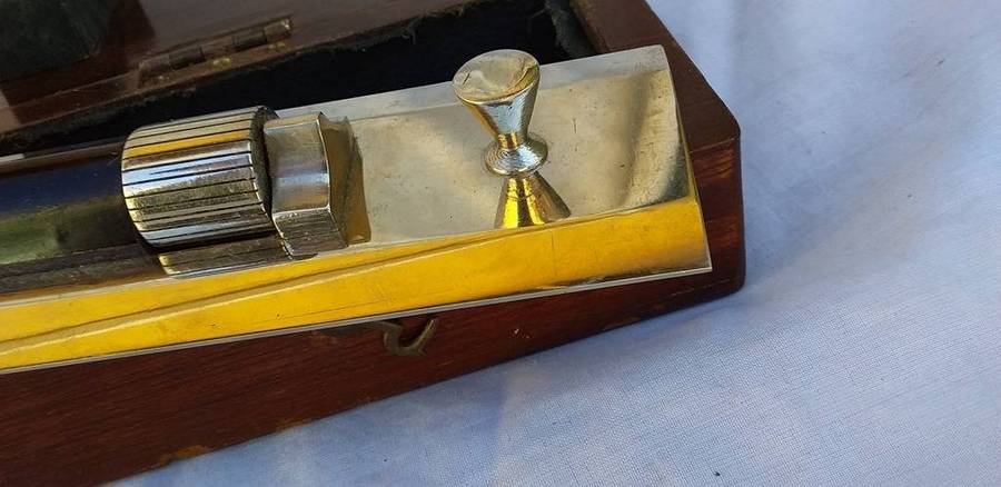 WW2 "National Industries The Mall Lakore 1943 Mk2" Nickel Plated Parallel Rule