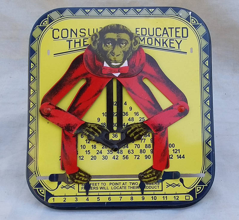 Retro 1990' Reproduction of a 1916 "Consul The educated Monkey"