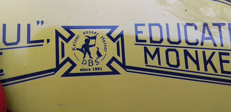 Retro 1990' Reproduction of a 1916 "Consul The educated Monkey"