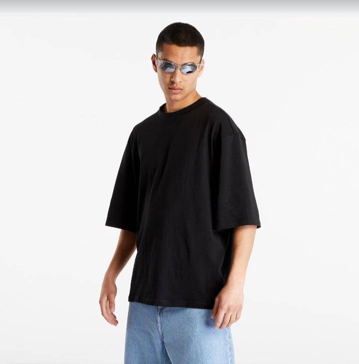 Basic Crop Fitted Oversized T-Shirt  Medium Size