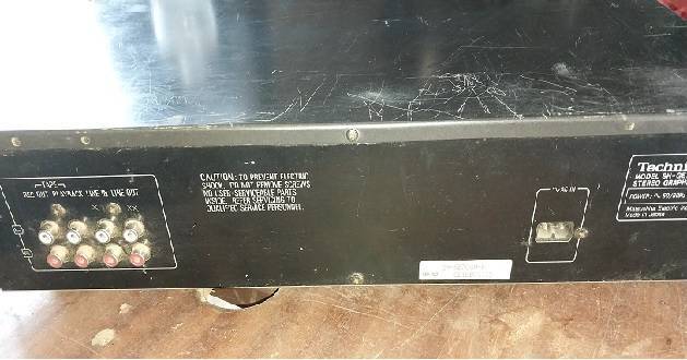 Technics Stereo Hi Fi System ( Equalizer ONLY )