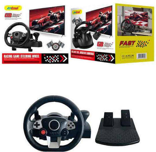 Andowl G8 Steering Wheel with peadals