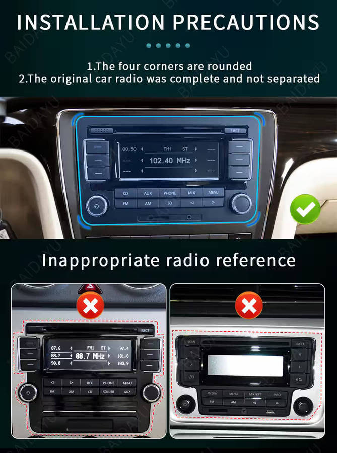 VW 9" QLED 4GB 64GB Android Head Unit Universal Polo 6 Amarok Golf Caddy Tiguan Jetta