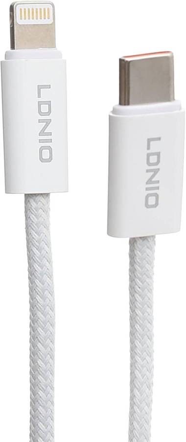 LDNIO LC901I USB-C to Lightning Cable 1M, 65W PD Fast Charging & Data Transfer, Durable Charger Cord