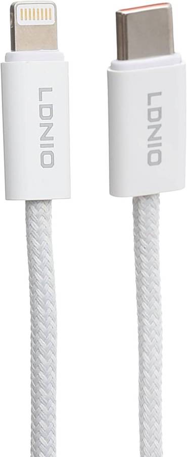 LDNIO LC901I USB-C to Lightning Cable 1M, 65W PD Fast Charging & Data Transfer, Durable Charger Cord