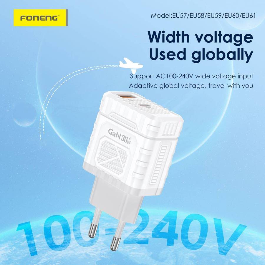 Single USB Port 18W Fast Charger With 18W Cable