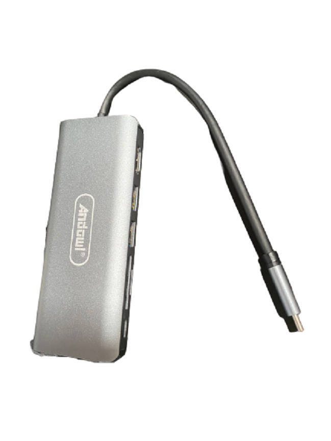 Andowl 7-in-1 Type-C Hub Multi-Function Adapter Q-HU99