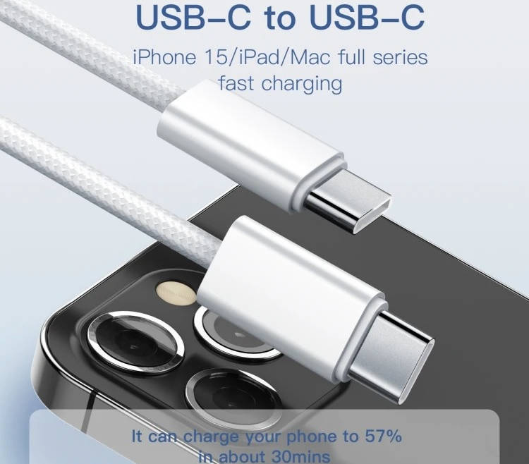 LDNIO LC901C USB C PD 65W Charging Data Cable for iPhone, Android & Laptop
