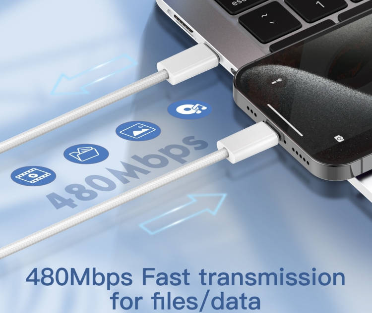 LDNIO LC901C USB C PD 65W Charging Data Cable for iPhone, Android & Laptop