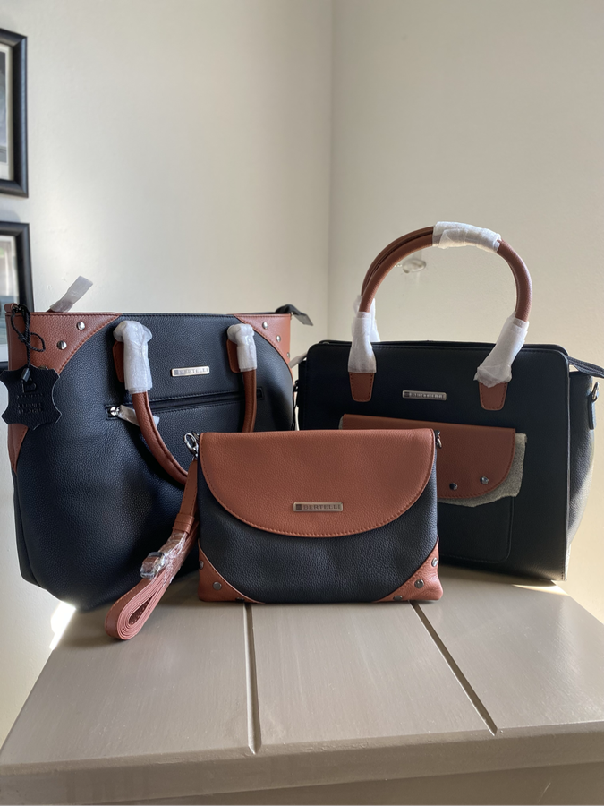 Bertelli hand bag 3 piece set