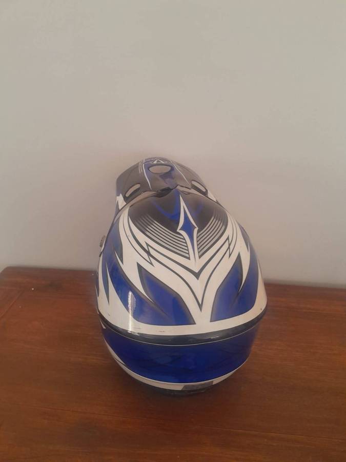 Premium Blue Vega Motocross Helmet  Pro-Level Safety & Style!